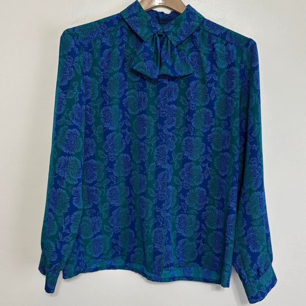 Pendleton Country Sophisticates Striped Floral Shirt Size 16